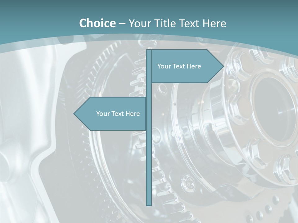 Part Piston Metallic PowerPoint Template