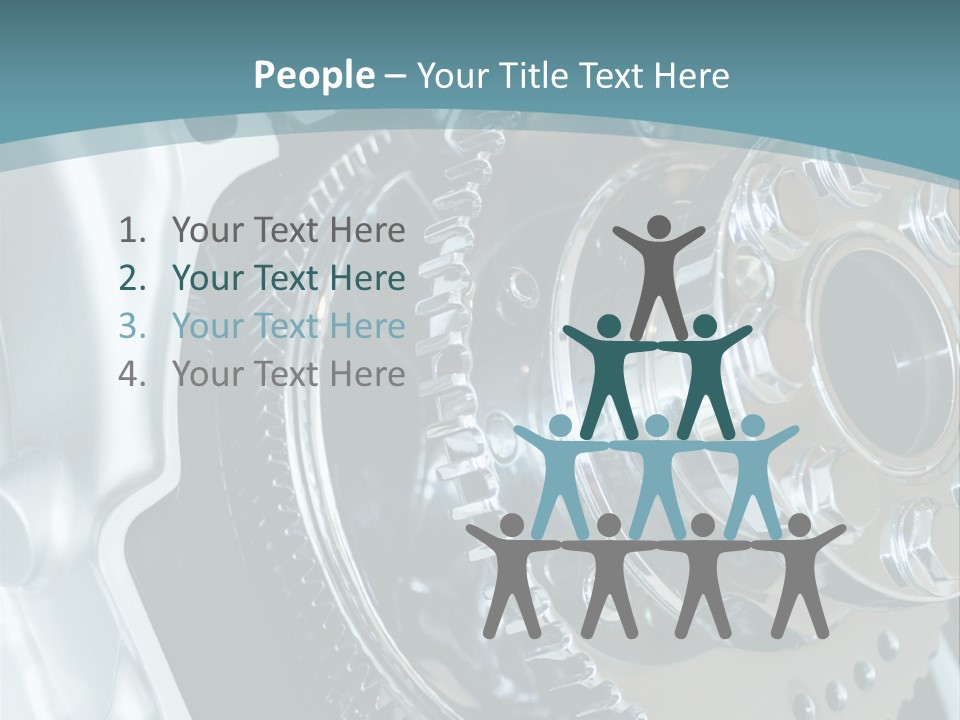 Part Piston Metallic PowerPoint Template