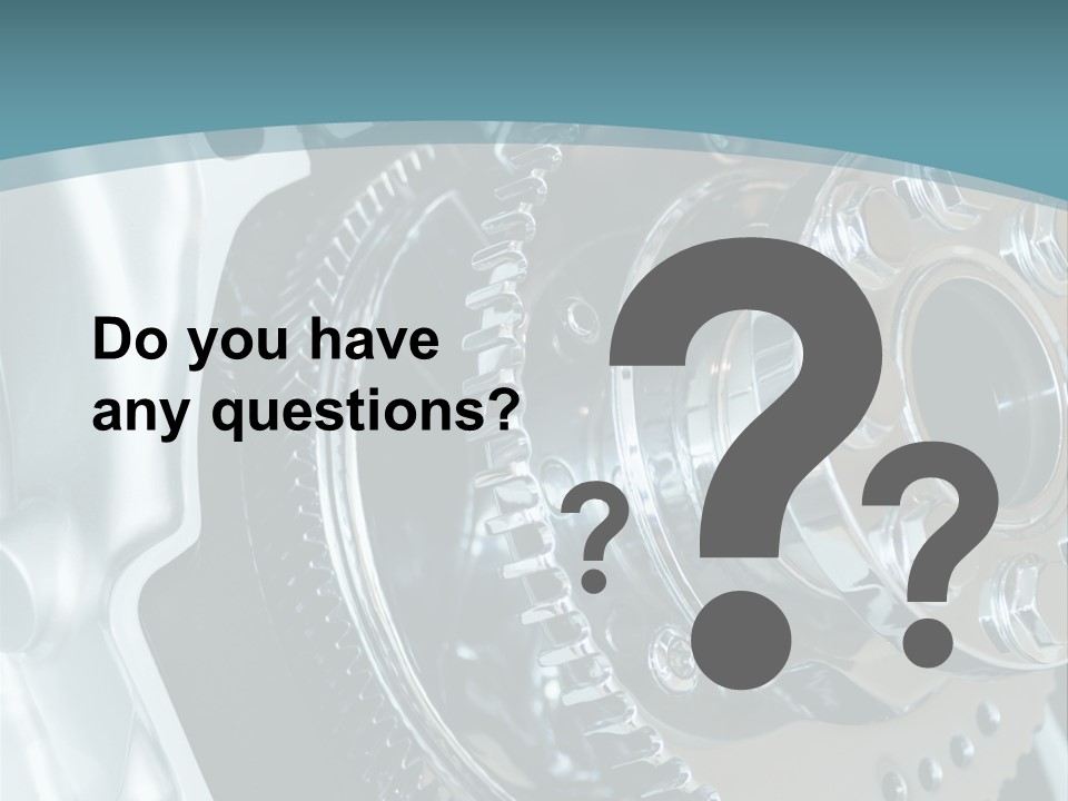 Part Piston Metallic PowerPoint Template