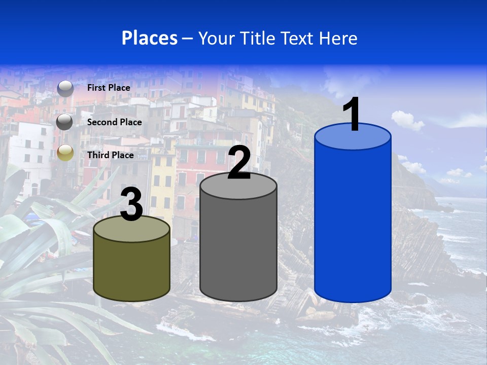 Mediterranean Destination Panorama PowerPoint Template