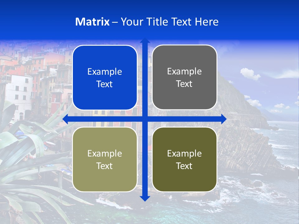 Mediterranean Destination Panorama PowerPoint Template