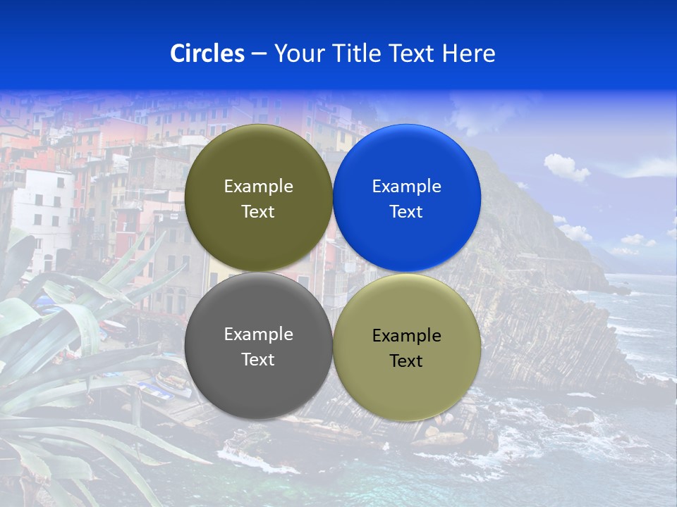 Mediterranean Destination Panorama PowerPoint Template