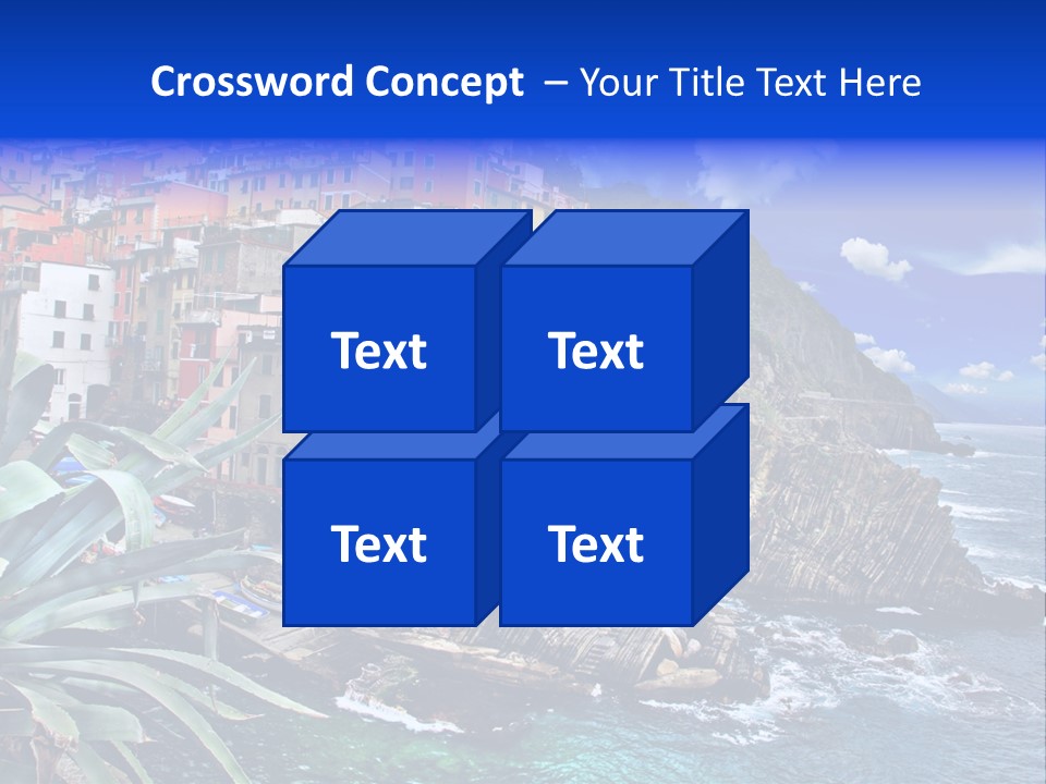 Mediterranean Destination Panorama PowerPoint Template