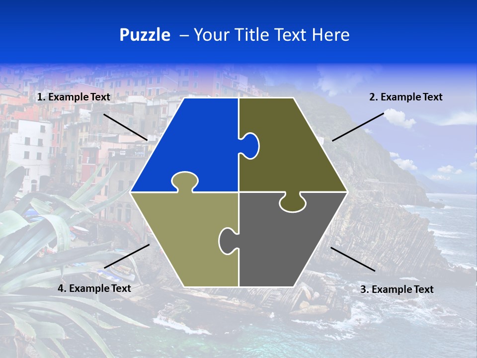 Mediterranean Destination Panorama PowerPoint Template