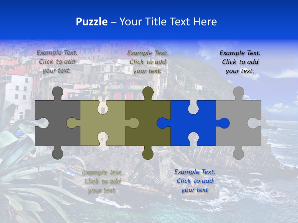 Mediterranean Destination Panorama PowerPoint Template