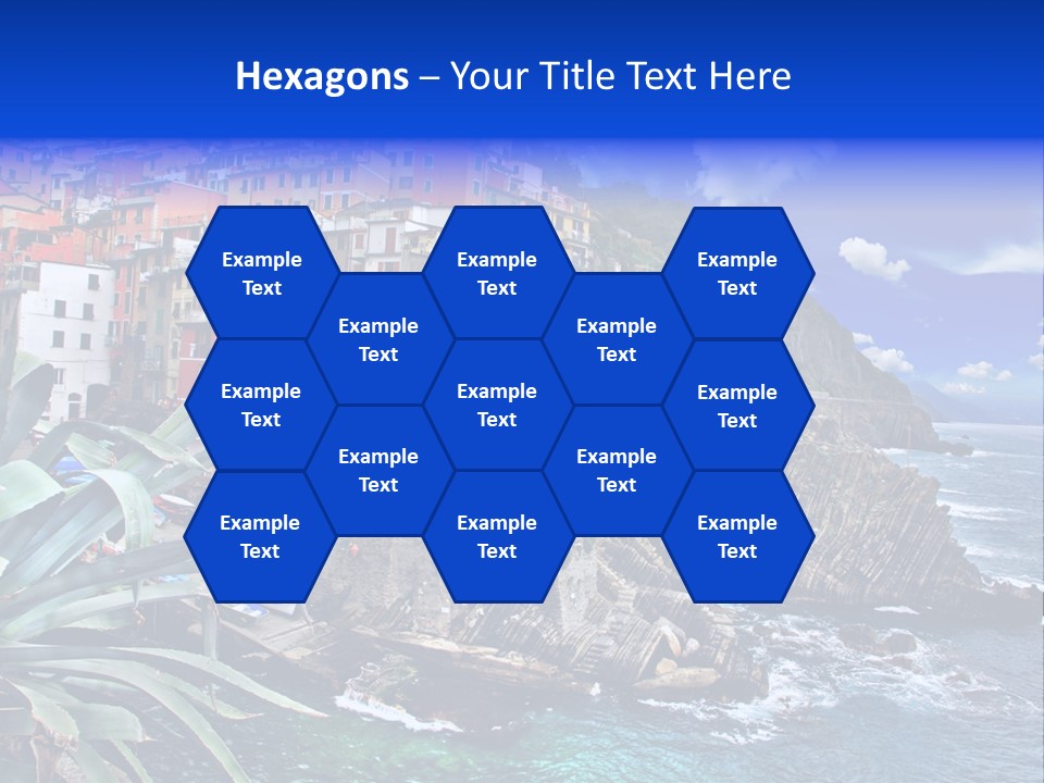 Mediterranean Destination Panorama PowerPoint Template