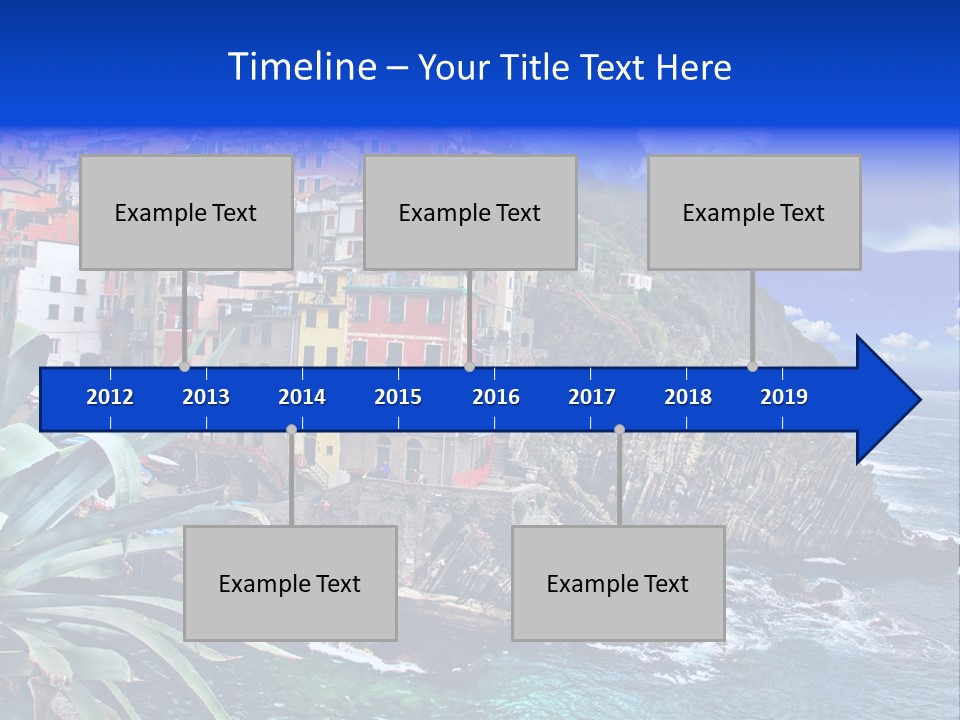 Mediterranean Destination Panorama PowerPoint Template