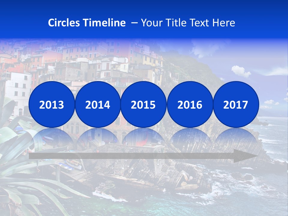 Mediterranean Destination Panorama PowerPoint Template