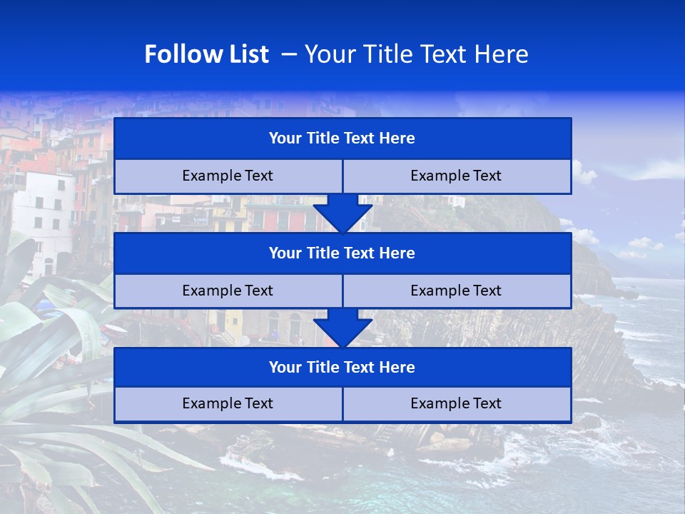 Mediterranean Destination Panorama PowerPoint Template