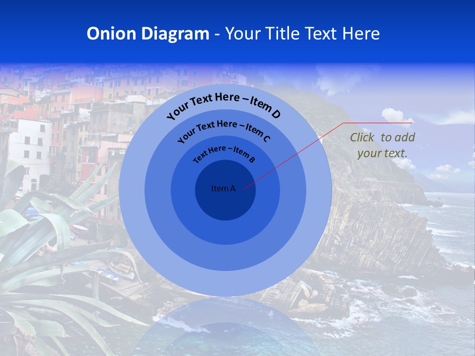 Mediterranean Destination Panorama PowerPoint Template