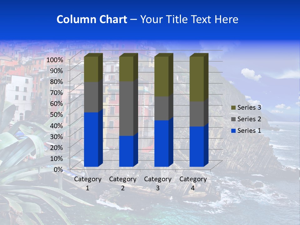 Mediterranean Destination Panorama PowerPoint Template