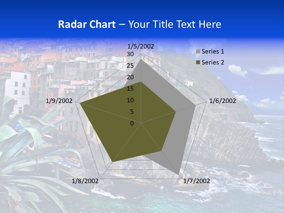 Mediterranean Destination Panorama PowerPoint Template