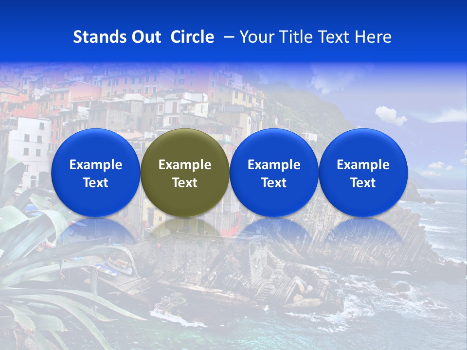 Mediterranean Destination Panorama PowerPoint Template