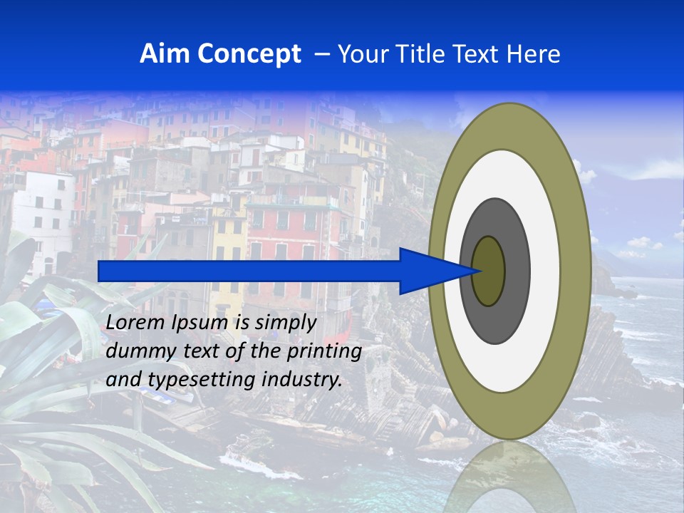 Mediterranean Destination Panorama PowerPoint Template