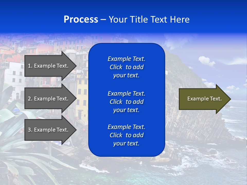 Mediterranean Destination Panorama PowerPoint Template