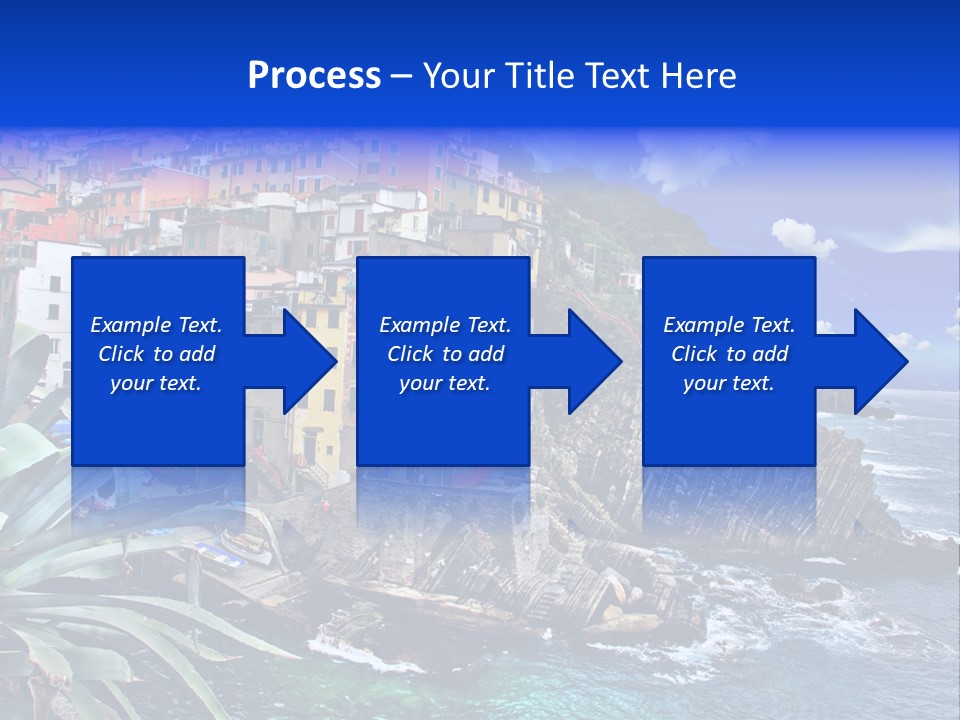 Mediterranean Destination Panorama PowerPoint Template