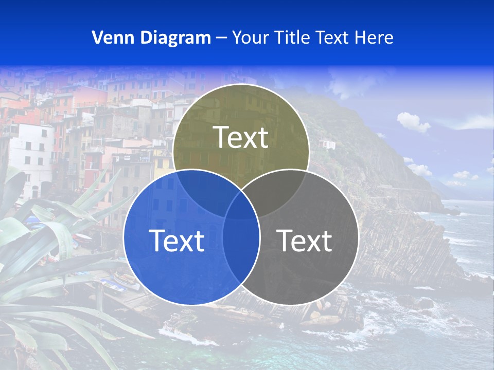 Mediterranean Destination Panorama PowerPoint Template