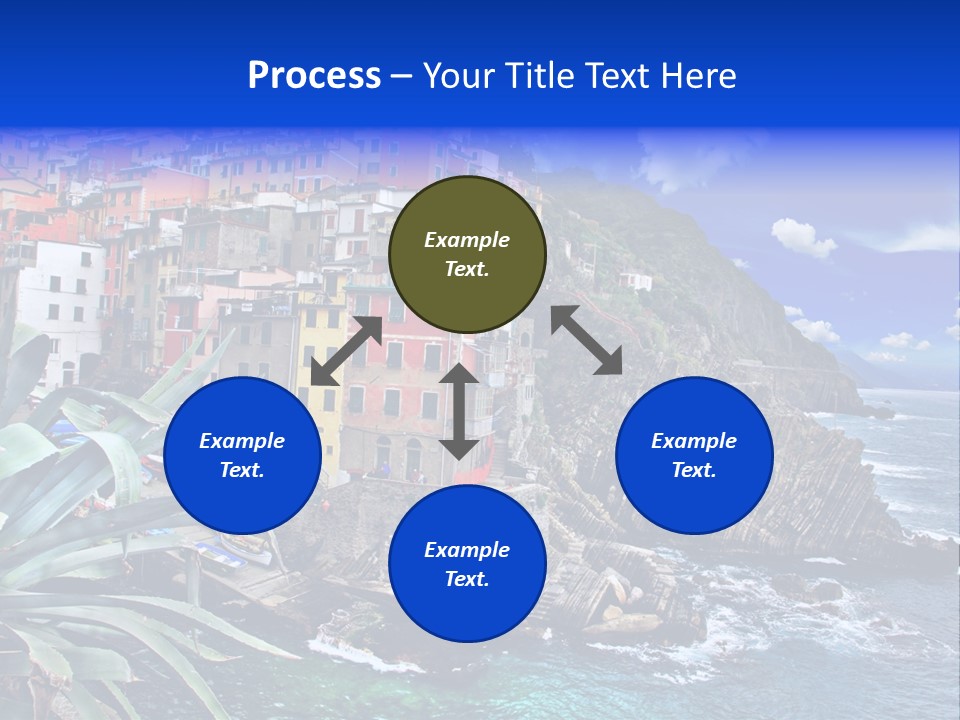 Mediterranean Destination Panorama PowerPoint Template