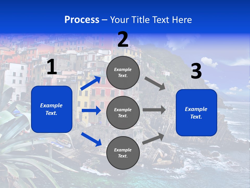 Mediterranean Destination Panorama PowerPoint Template