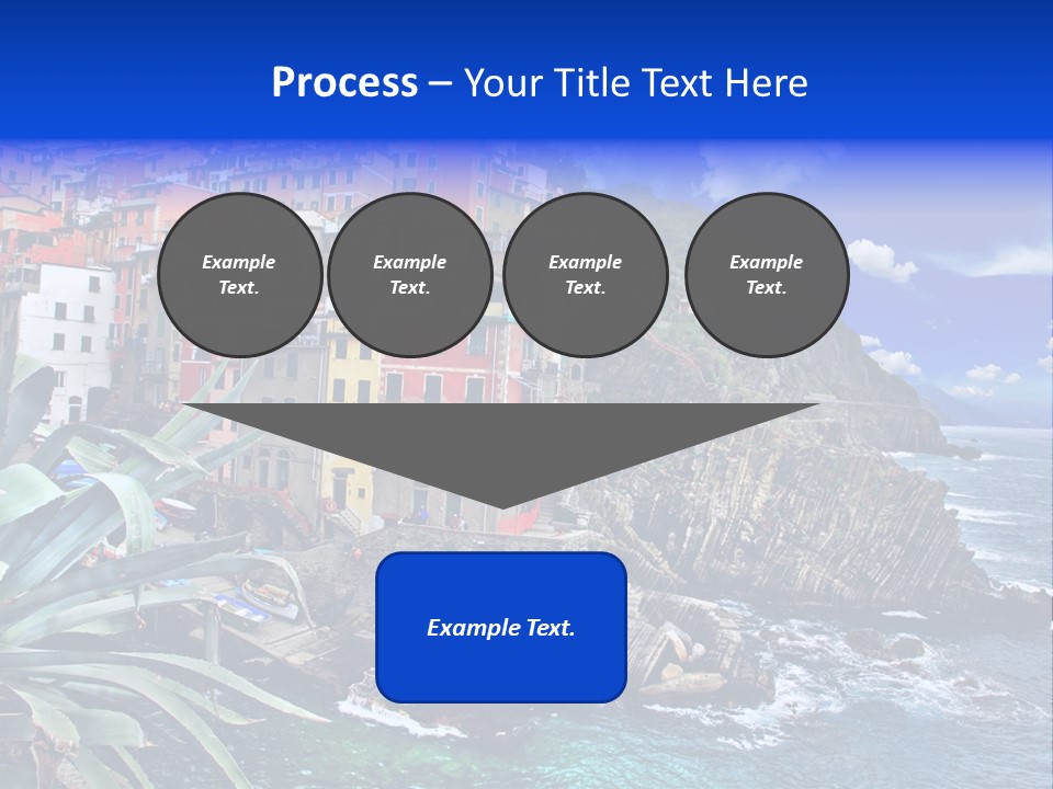 Mediterranean Destination Panorama PowerPoint Template