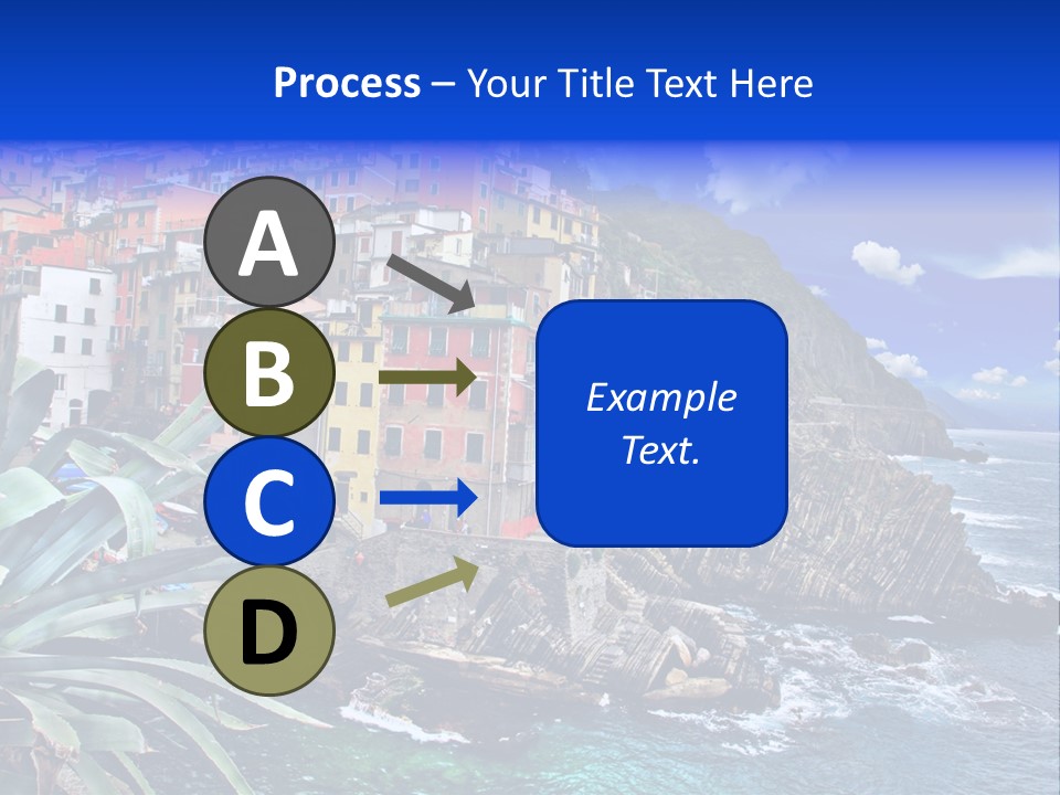 Mediterranean Destination Panorama PowerPoint Template