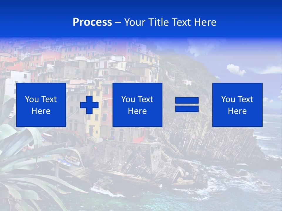 Mediterranean Destination Panorama PowerPoint Template