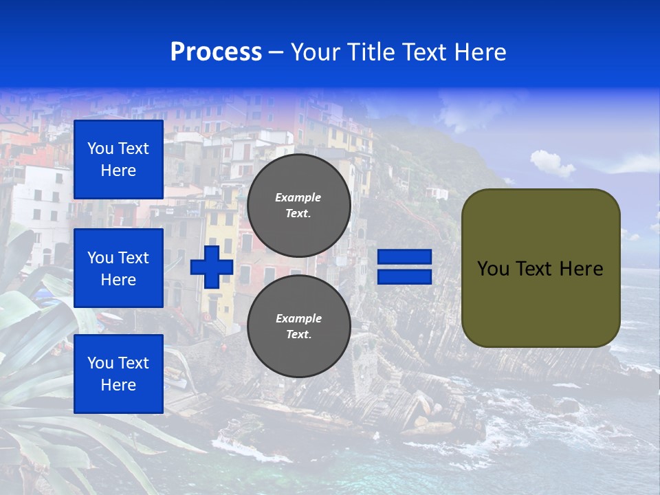 Mediterranean Destination Panorama PowerPoint Template
