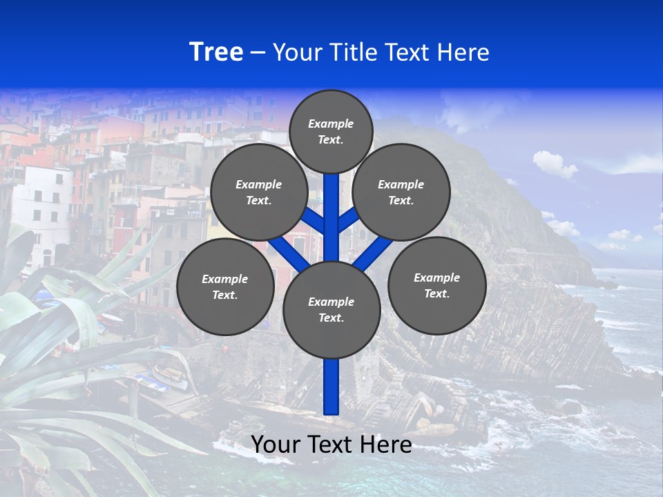 Mediterranean Destination Panorama PowerPoint Template