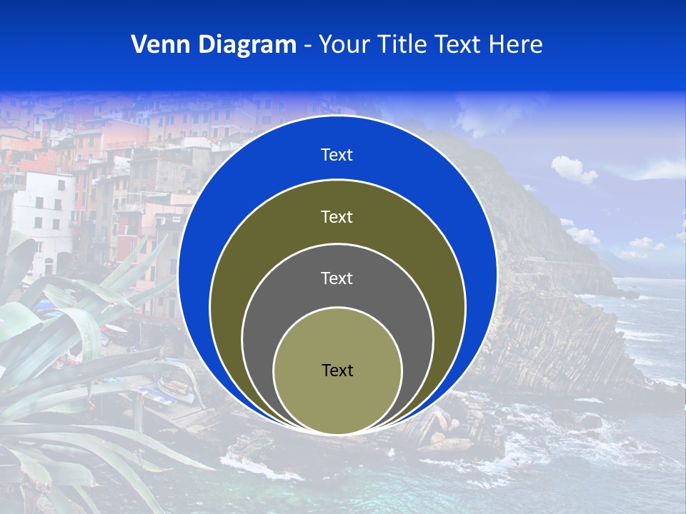 Mediterranean Destination Panorama PowerPoint Template