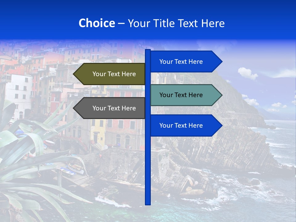 Mediterranean Destination Panorama PowerPoint Template
