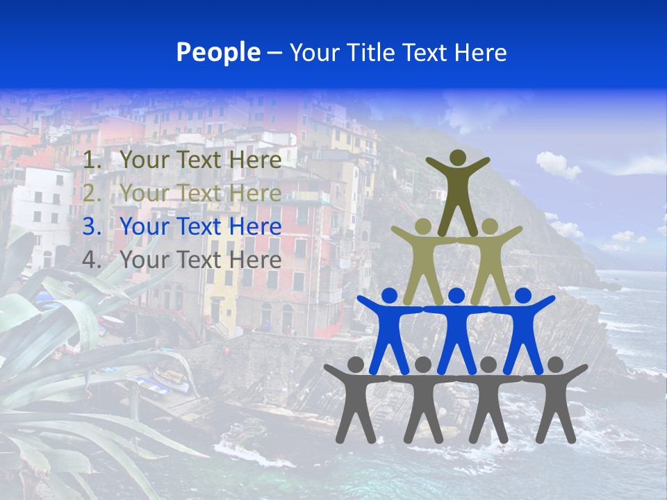 Mediterranean Destination Panorama PowerPoint Template