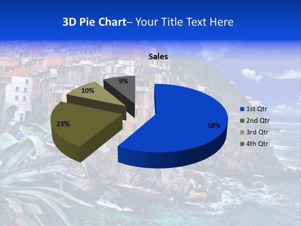 Mediterranean Destination Panorama PowerPoint Template