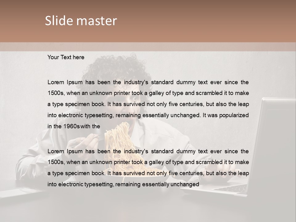 Job Spaghetti Eat PowerPoint Template