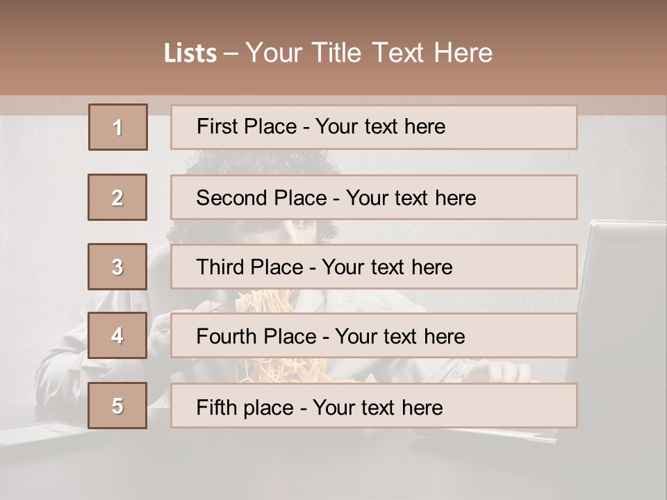 Job Spaghetti Eat PowerPoint Template