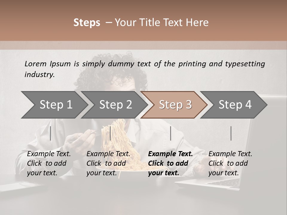 Job Spaghetti Eat PowerPoint Template
