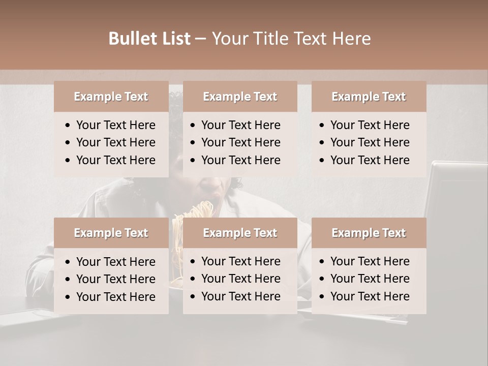 Job Spaghetti Eat PowerPoint Template