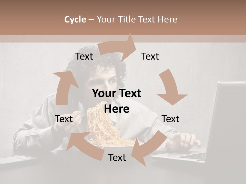 Job Spaghetti Eat PowerPoint Template