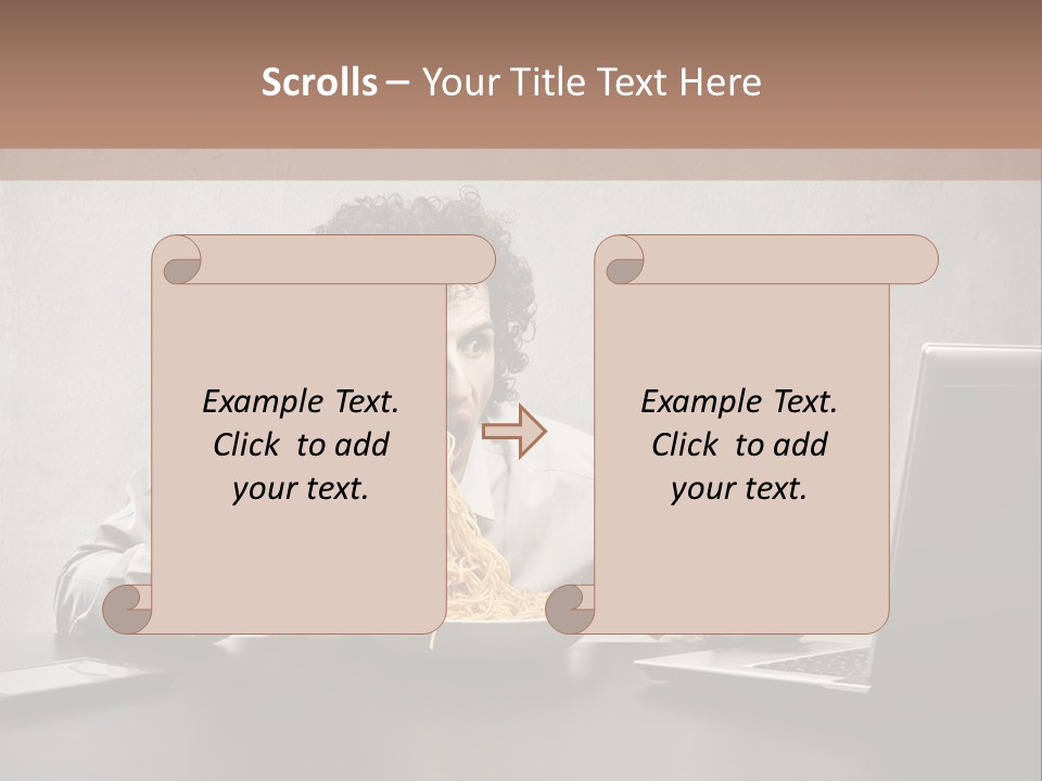 Job Spaghetti Eat PowerPoint Template