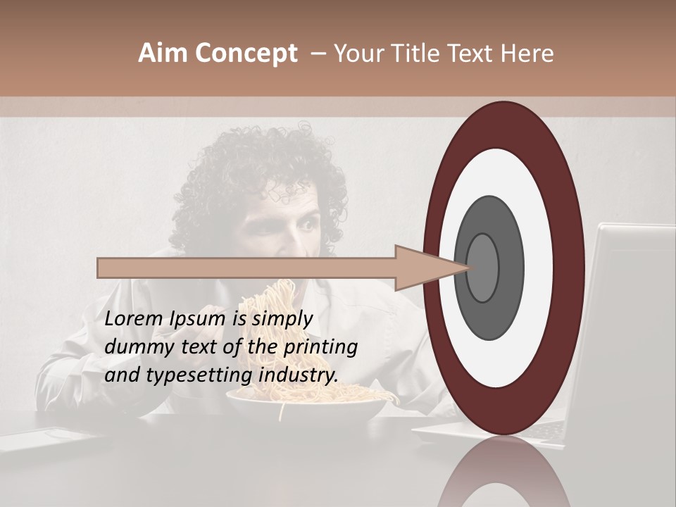 Job Spaghetti Eat PowerPoint Template