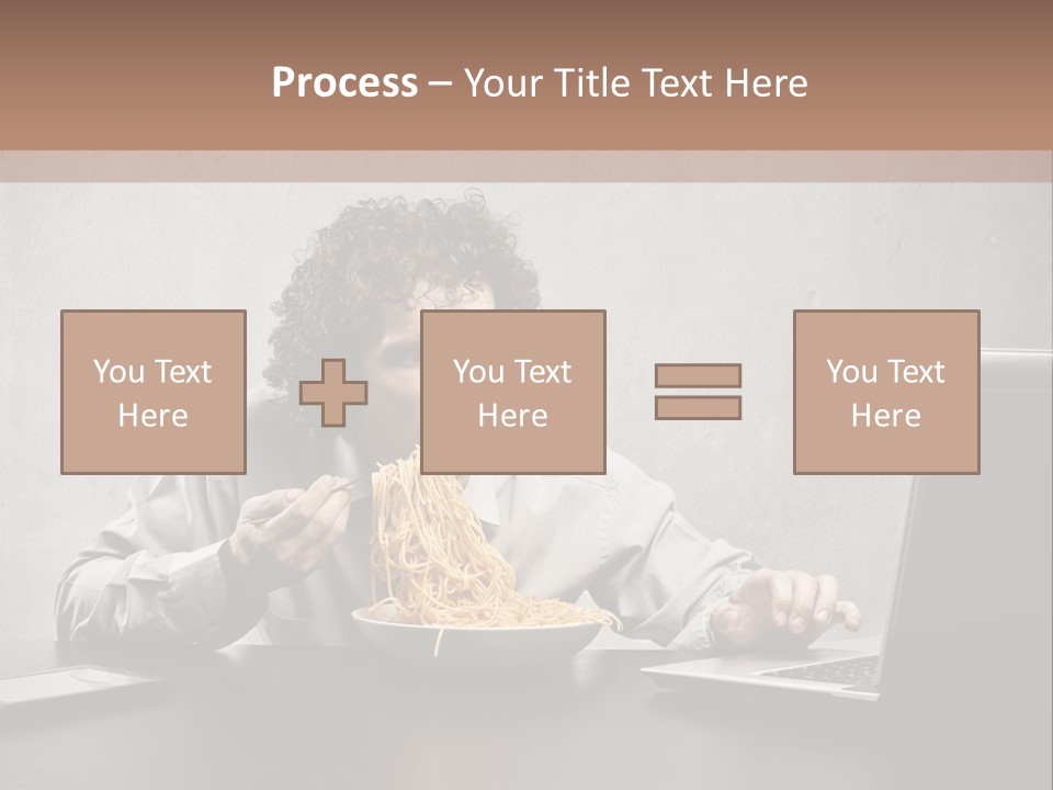 Job Spaghetti Eat PowerPoint Template