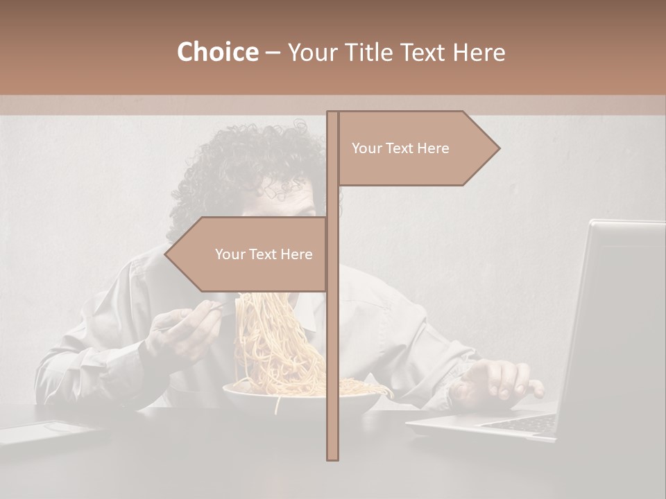 Job Spaghetti Eat PowerPoint Template