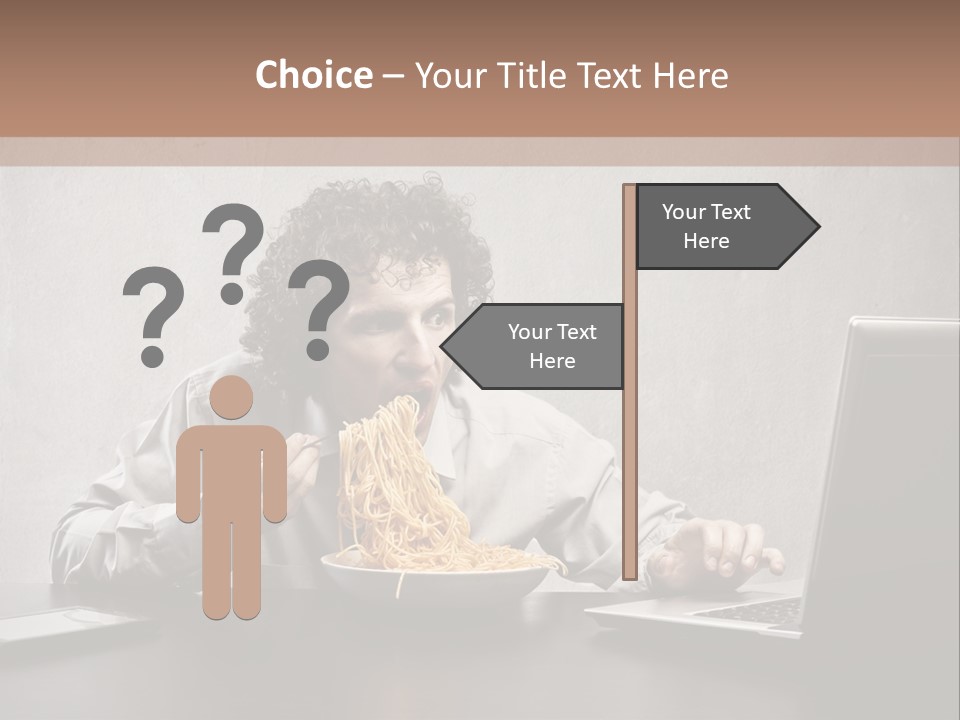 Job Spaghetti Eat PowerPoint Template