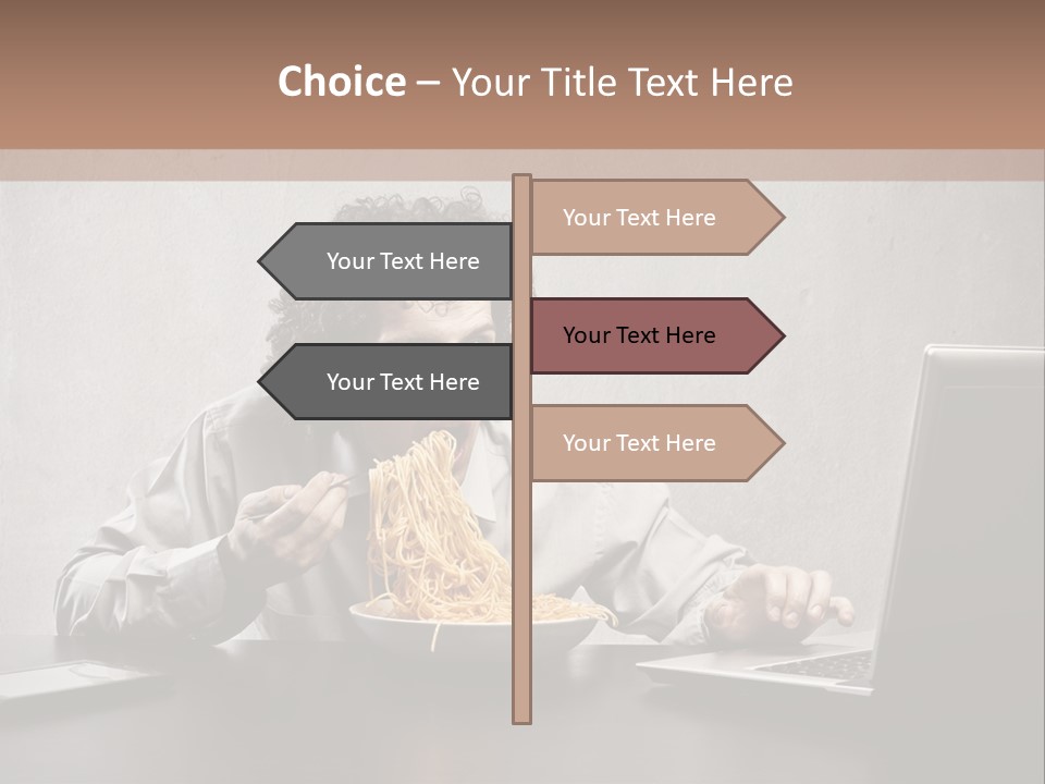 Job Spaghetti Eat PowerPoint Template