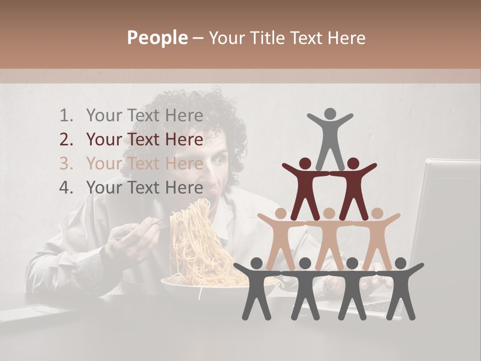 Job Spaghetti Eat PowerPoint Template