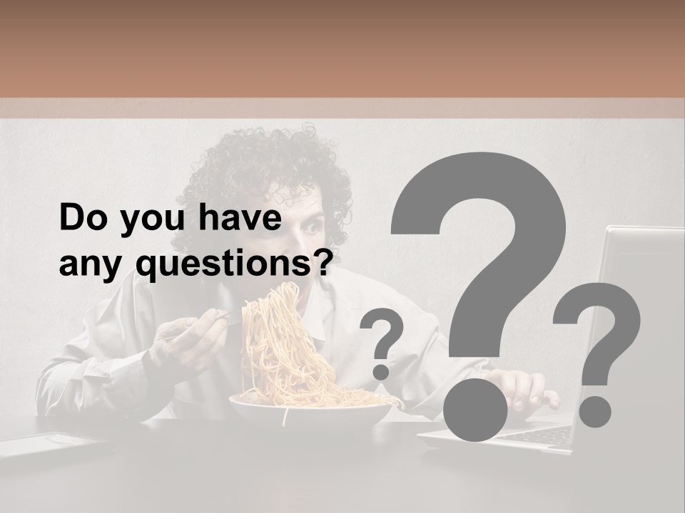 Job Spaghetti Eat PowerPoint Template