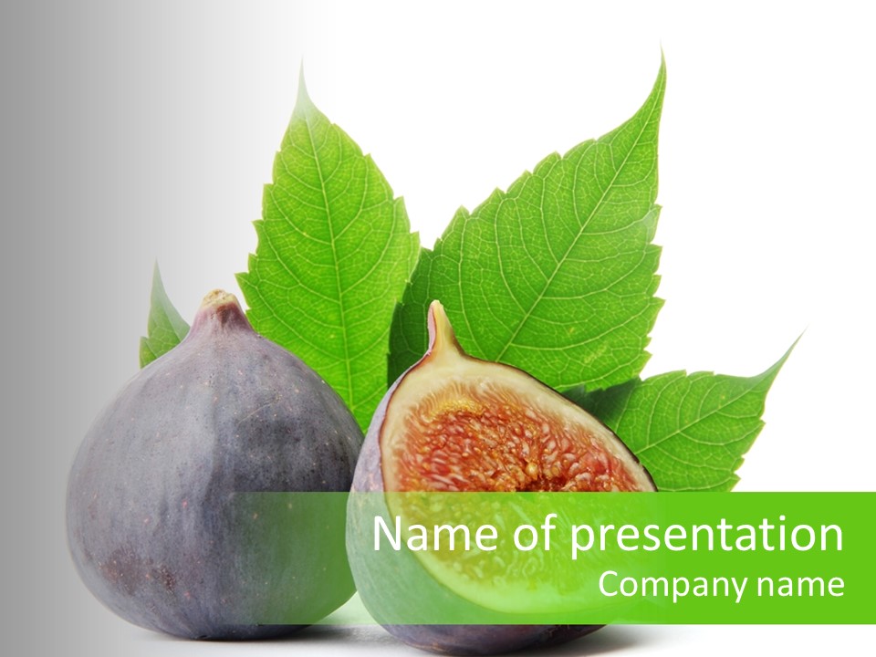 Fruit Food Purple PowerPoint Template