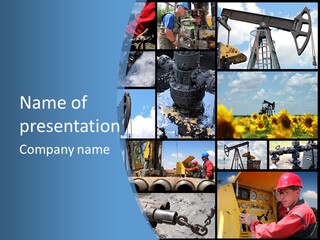 Rig Tool Pipeline PowerPoint Template