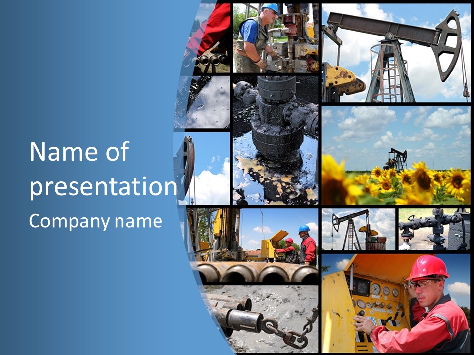 Rig Tool Pipeline PowerPoint Template