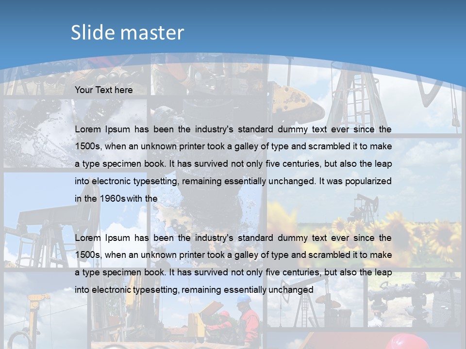 Rig Tool Pipeline PowerPoint Template