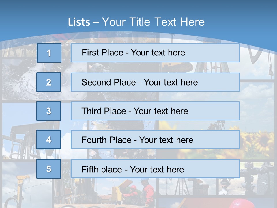Rig Tool Pipeline PowerPoint Template